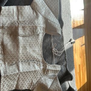 Silver white blouse size 36 with room to increase size